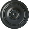 thumbnail image 1 of 40 1/4"OD x 3 1/8"P Small Classic Ceiling Medallion (Fits Canopies up to 10"), Hand-Painted Pewter, 1 of 6
