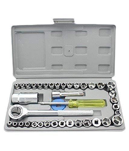 40 In 1 Pcs Wrench Tool Kit & Screwdriver Set With Sockets – Multi ...