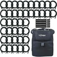 thumbnail image 1 of (40) 10FT Sure-Fit DMX Connecting Cables with Carry Case Accessories Package, 1 of 9