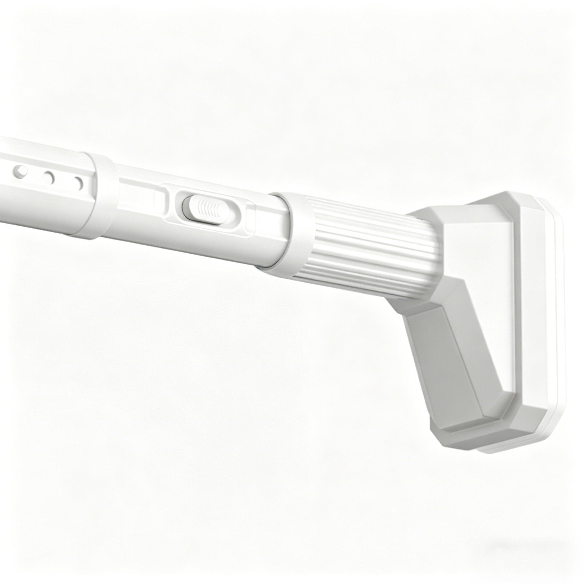 Mxdfafa 40-122in White Tension Curtain Rod, Heavy Duty No Drill for Room Divider, Bathroom, Closet & Laundry, Carbon Steel, Rust-Proof