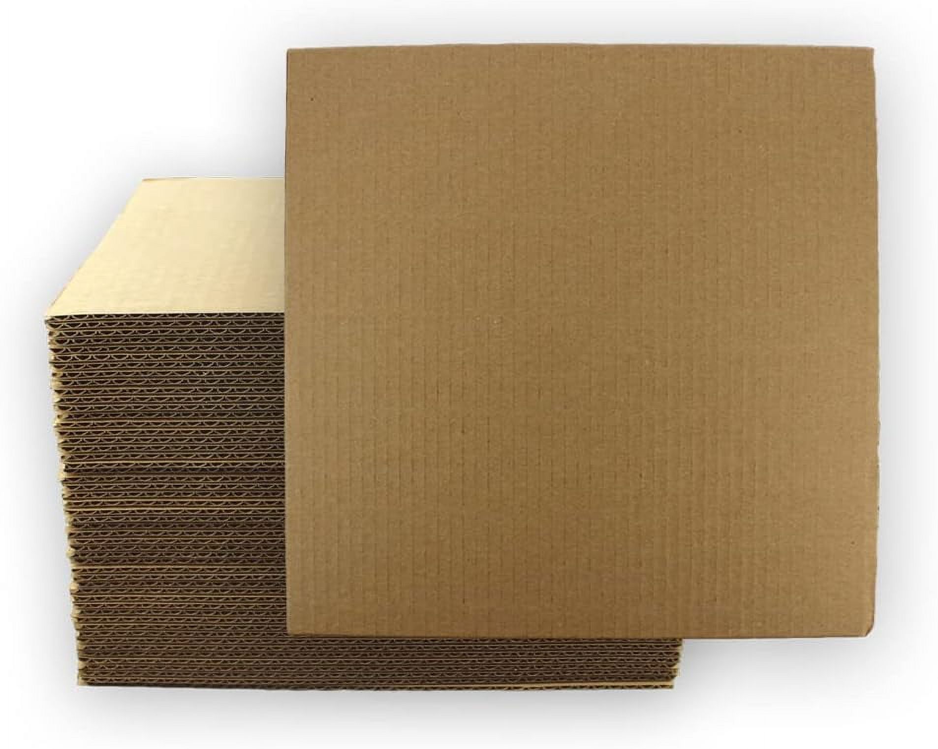 40 12X12 Corrugated Cardboard Filler Inserts Sheet Pads 1/8" Thick 12 X