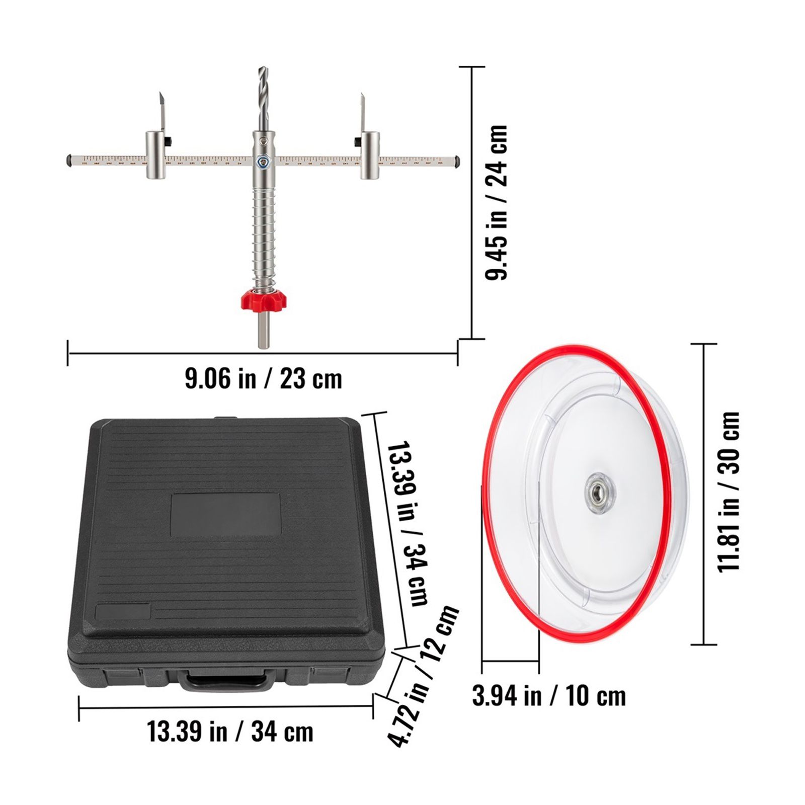 40200mm 40300mm Adjustable Steel Hole Saw Cutter Kit W/ Shield Hole