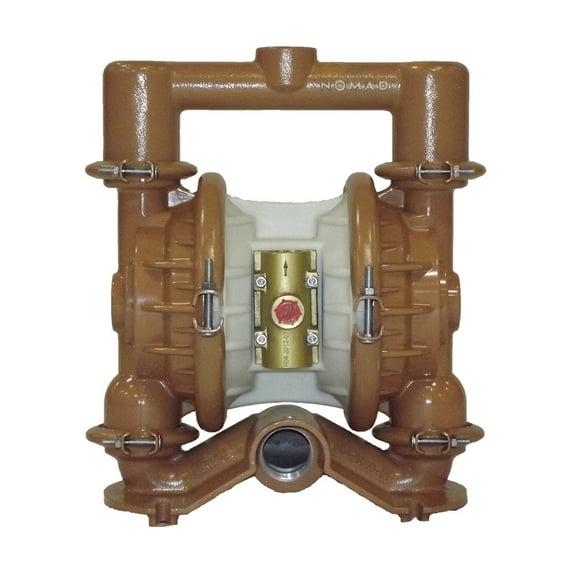 40-2599 1 1/2" TRANS-FLO GOLD AODD Pump, Aluminum with Santoprene Diaphragms and FBSP Ports