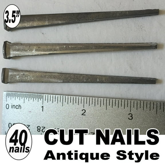 40 3.5" COMMON CUT Nails-Antique Style -16d