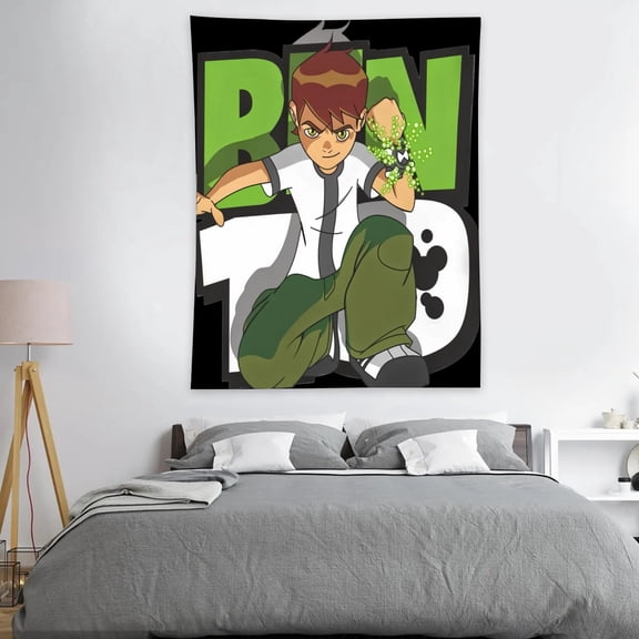 40×30 inch Tapestry for Ben 10 Bedroom Dorm wall hanging Funny Poster Backgrounds Wall Art Decorations Kids Girls Teens Gifts Cute