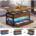 40" Lift Top Coffee Table 4 in 1 with for Living Room Small Farmhouse