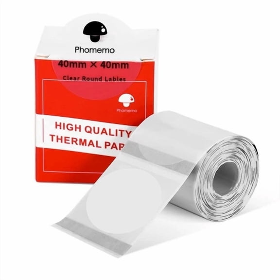 4040Mm Round Clear Self-Adhesive Thermal Label For M110/M200/M220 Printer