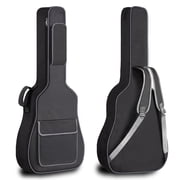 FANOTEK 40"/41" Acoustic Guitar Bag, 12mm Thickened Padding Waterproof Guitar Case Backpack, Soft Guitar Dust Cover Black