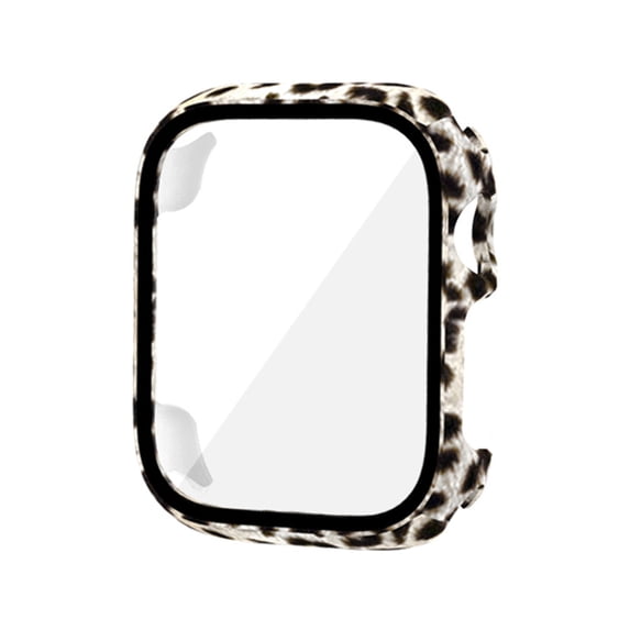 40/41mm Apple Watch Case with Tempered Glass Screen Protector, Hard PC Full Cover, Scratch-Resistant, Multi-Color, For Series 7/8/9(Grey)