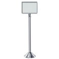 thumbnail image 1 of 40-4202-11HS 11 x 14 In. Horizontal Traditional Sign Stand With Dome Base - Polished Stainless Steel, 1 of 1