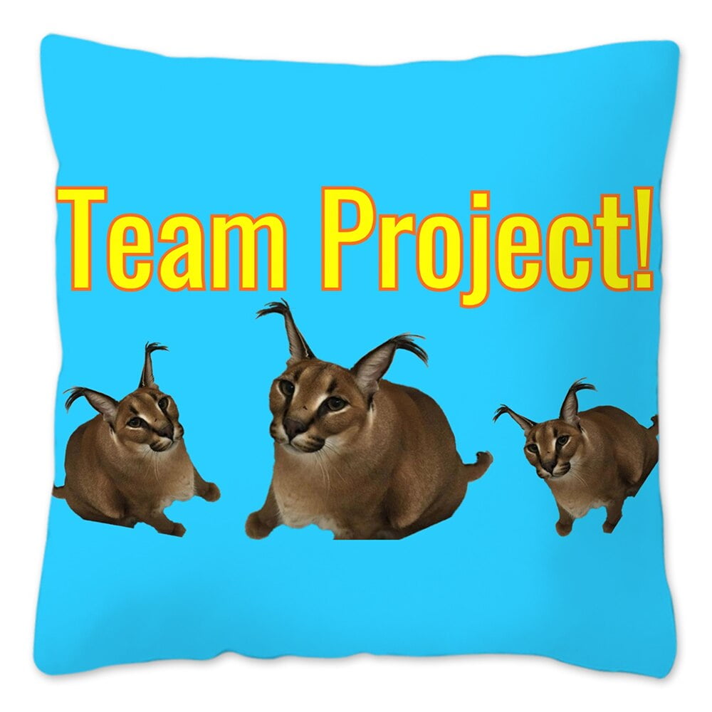 40/45/50/60cm Floppa Meme Pillow Case Cute Cat Decorative Cushion Cover  Sofa Bedroom Funny Home Decor Pillowcases