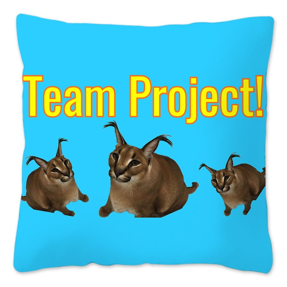 40/45/50/60cm Floppa Meme Pillow Case Cute Cat Decorative Cushion