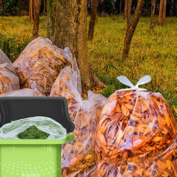 40-45 Gallon Lawn & Leaf Trash Bags, 125 Count Bulk