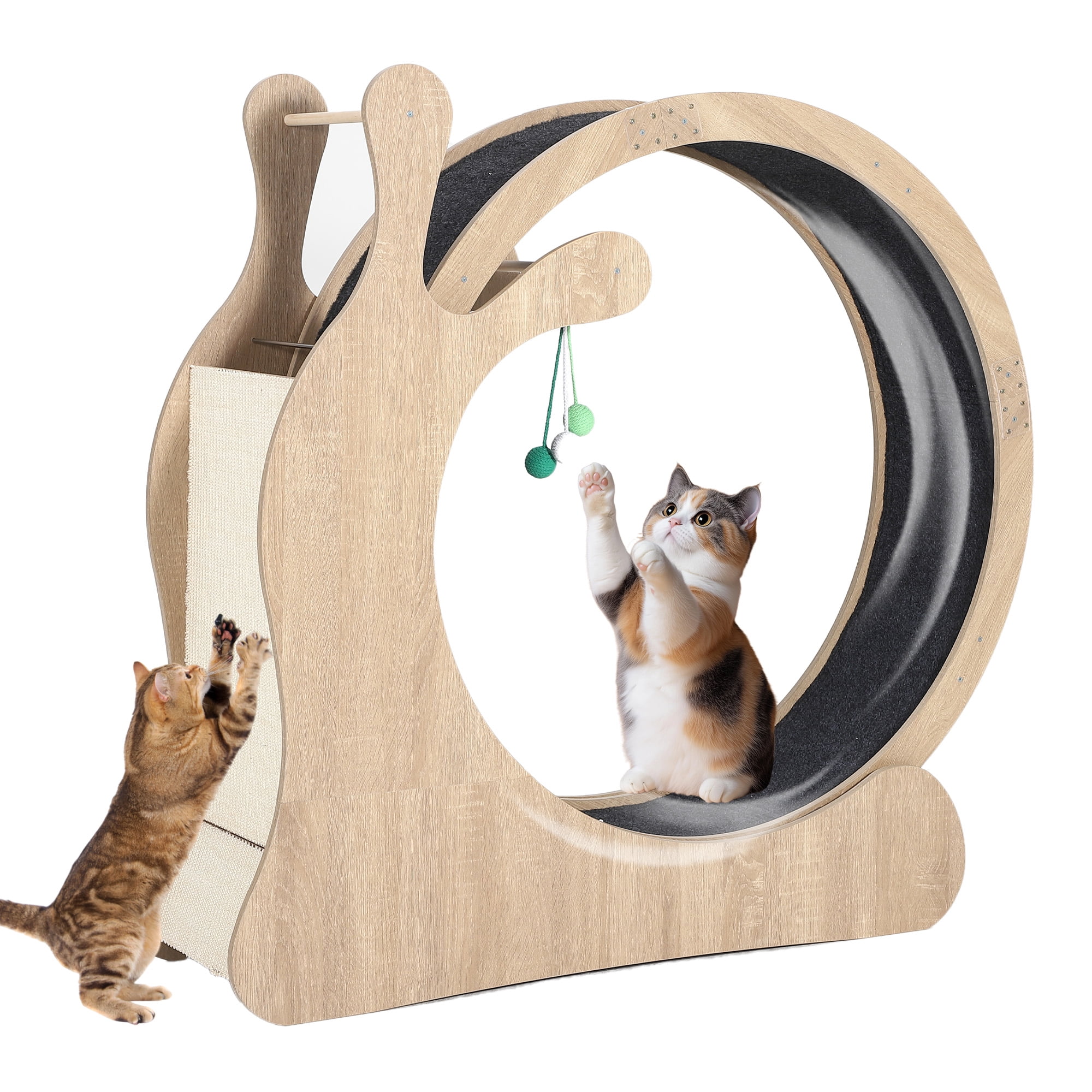 40/45 Inch Cat Exercise Wheel, Cat Wheel for Indoor Pets, Running ...