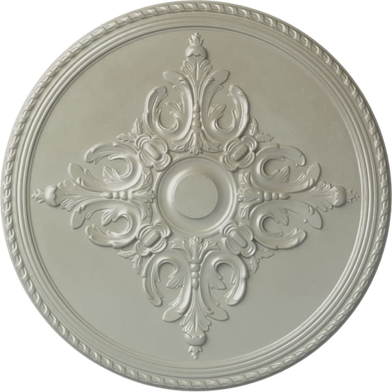 40 5/8"OD x 1 3/4"P Milton Ceiling Medallion (Fits Canopies up to 7 7/8"), Hand-Painted Flash Copper