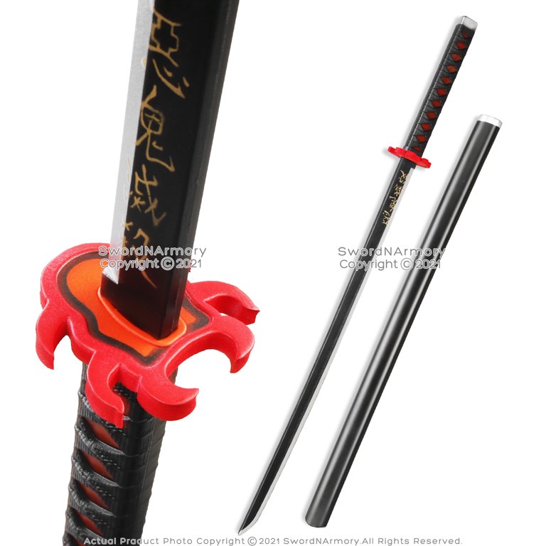40.5” Foam Tanjiro Kamado Sun Breathing Nichirin Katana Samurai Sword Anime  Gift