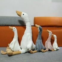40/50/60cm Goose Plush Toy Long Neck Soft Cute Animal Doll Hugging Pillow Sleeping Accompany Simulation Stuffed Animal Plush Doll Toy Throw Pillow Birthday Gift