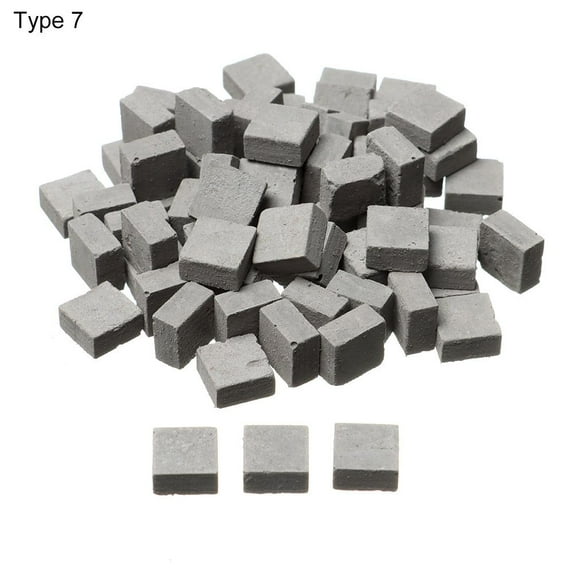40/50/70PCS Creative DIY Building Scenery Modelling Miniature Bricks Clay Watts Micro Landscape Scene Model Accessories 8MMX8MMX4.5MM TYPE 7