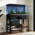 thumbnail image 1 of 40-50 Gallon Fish Tank Stand with Power Outlet, Aquarium Stand with 3-Tier Adjustable Storage Shelves, Fish Stand with Storage Drawers, 36.6"*18.9" Tabletop (Black), 1 of 7