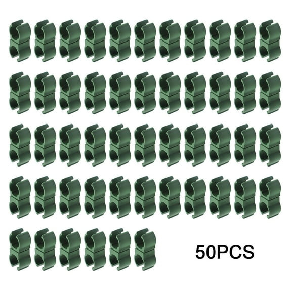40/50PCS Greenhouse Clamps Plastic Cover Netting Tunnel Film Hoop Clips Garden Fix Tarpaulin Sunshade Plant Cages Accessories