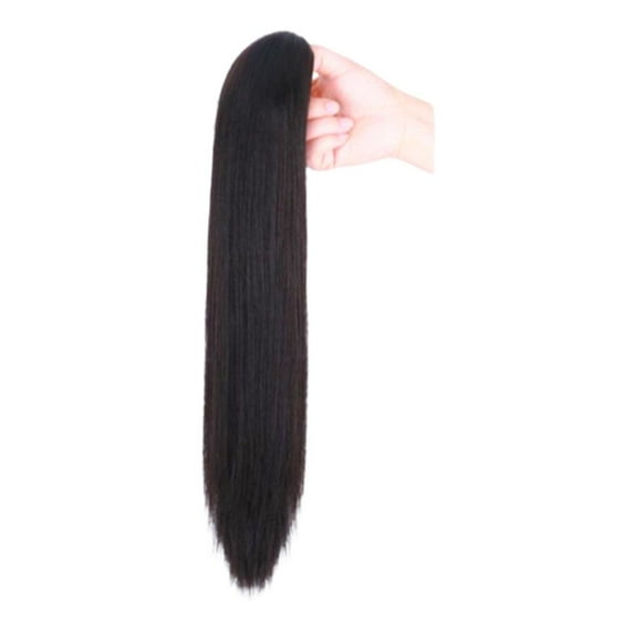 40/50cm Long Straight Ponytail Claw Clip in Hairpieces Women's Wig Fake G3S5 \ж N0B9
