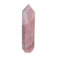 thumbnail image 1 of 40 - 50mm Natural Rock Pink Rose Quartz Wand - Handmade, Promote Health, for Feng Shui, Home Decor, Meditation, 1 of 7