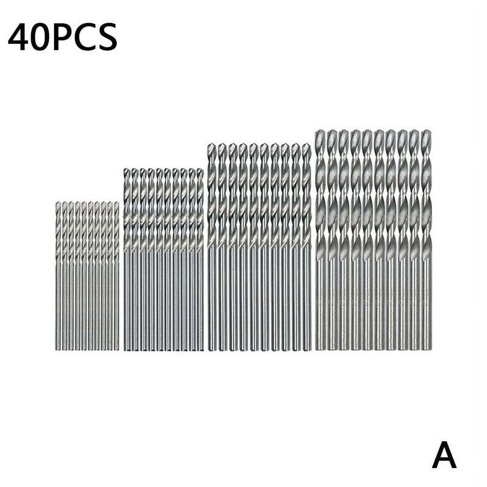 40/50pcs/lot High Speed Steel Drills Straight Shank Twist Drill Bit ...