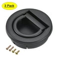 thumbnail image 1 of 40.5x11mm Flush Pull Ring Handle Zinc Alloy Black 3 Pack, 1 of 5
