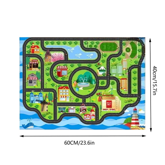 40*60cm Carpet Parking Lot Climbing Mat Game Road Mat Early hood Kindergarten Carpet