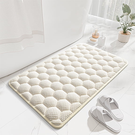 40*60cm Emdiqzs Non Slip Washable Bubble Pattern Bath Mat Super Absorbent Bathroom Rug