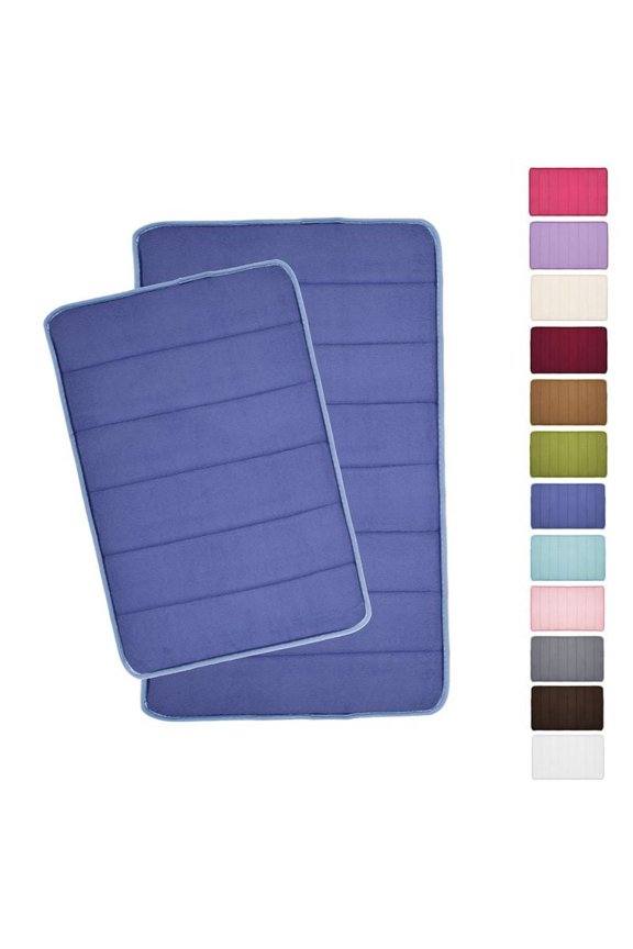 40*60cm Soft Absorbent Pads Memory Foam Non-slip Mat Bathroom Kitchen Floor Rugs