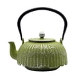 thumbnail image 1 of 40.6oz Small Cast Iron Tea Kettle For Stovetop Safe, Green Tea Pot With Infuser For Loose Tea and Tea Bags,  SECHUDO Durable and Heavy Cast Iron Teapot with Enameled Interior, 1 of 10