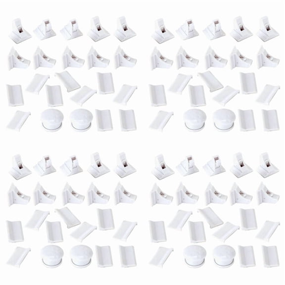 40+8 Magnetic Cabinet Locks Child Proof Cupboards Drawer Kids Lock Catch