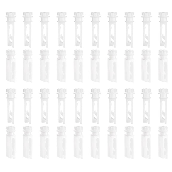 40/80Pcs Curtain Rails Carriers with Hooks Quiet Operate Curtain Rod Track Roller for Bedroom and Living Room Drapes