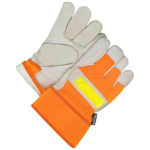 40-9-2875-L Fitter Glove Grain Cowhide Lined Thinsulate C100 Hi-Viz Org, Size L