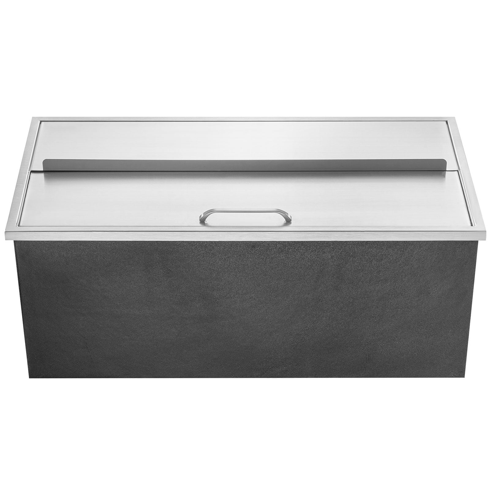 40.9 qt Stainless Steel Ice Bin, 36" Commercial Cooler w/Drain Pipe & Sliding Lid, for Cold Beer, Wine, Outdoor Kitchen