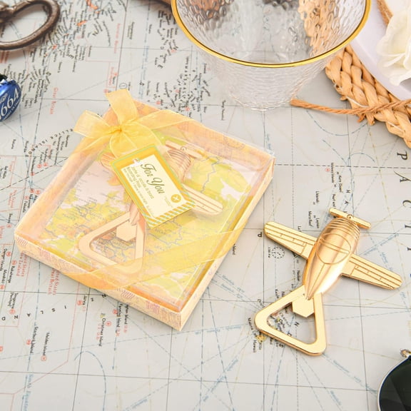 40 Airplane Bottle Openers with Gift Box, Aviation Gifts for Pilot, Airplane Travel Bottle Opener for Baby Shower Return Guest Souvenir Gifts and Party Favor Wedding Birthday Decorations