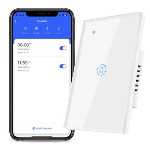 40 Amp Smart Water Heater Switch,8000W, 100/240V, Wi-Fi Compatible with Alexa and Google Home, White$$Tools & Hardware Other