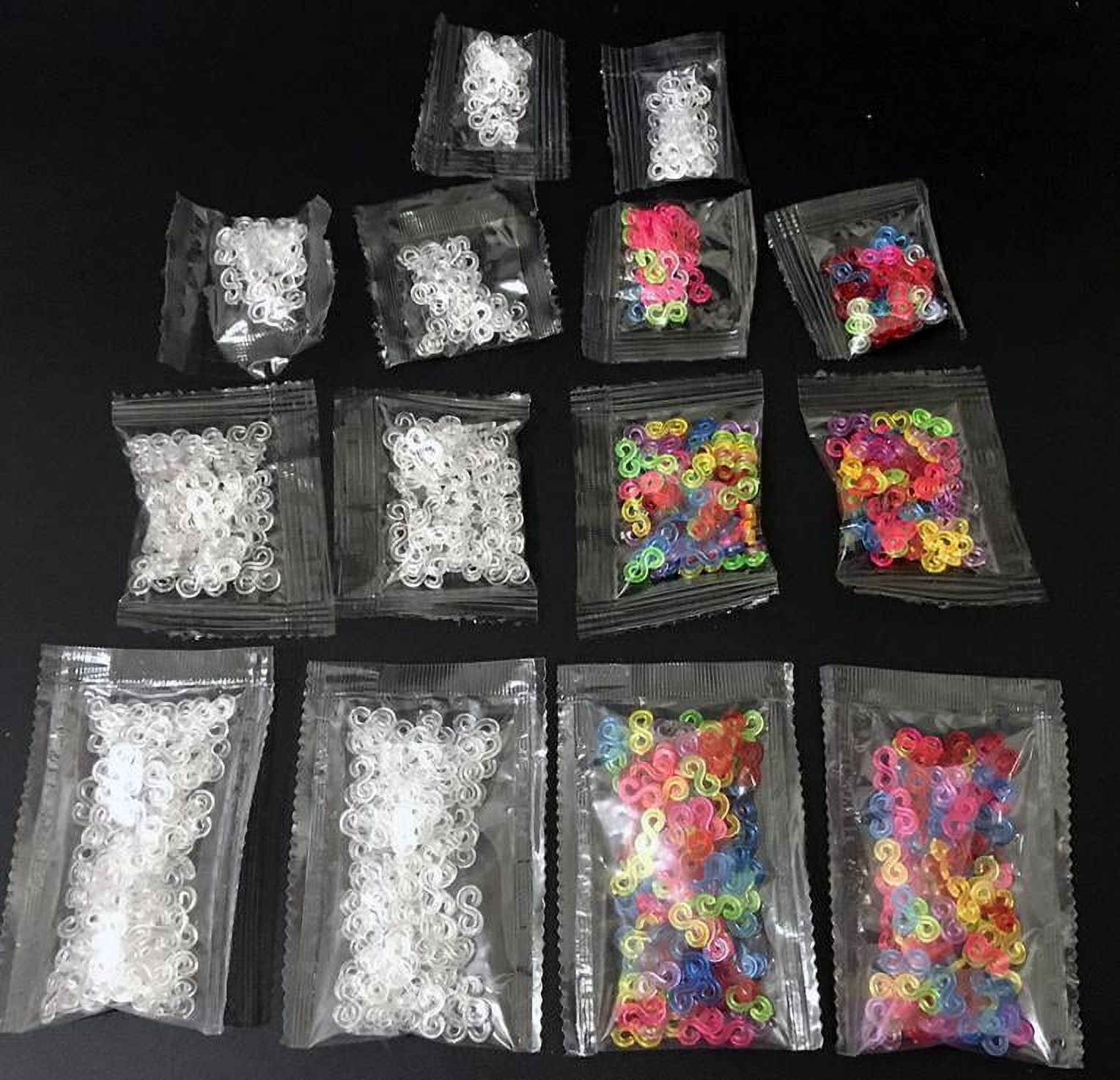 40 Bags Loom Rubber Band Clips Bracelet Making Rubber Band S Clips Bracelet Hooks Clasps