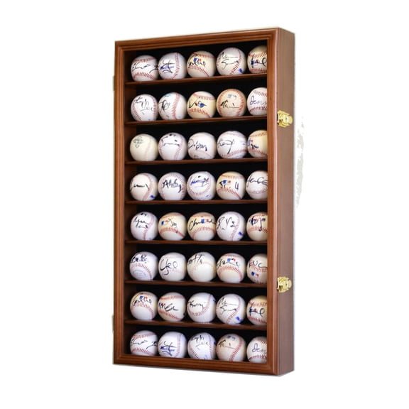 40 Baseball Ball Display Case Cabinet