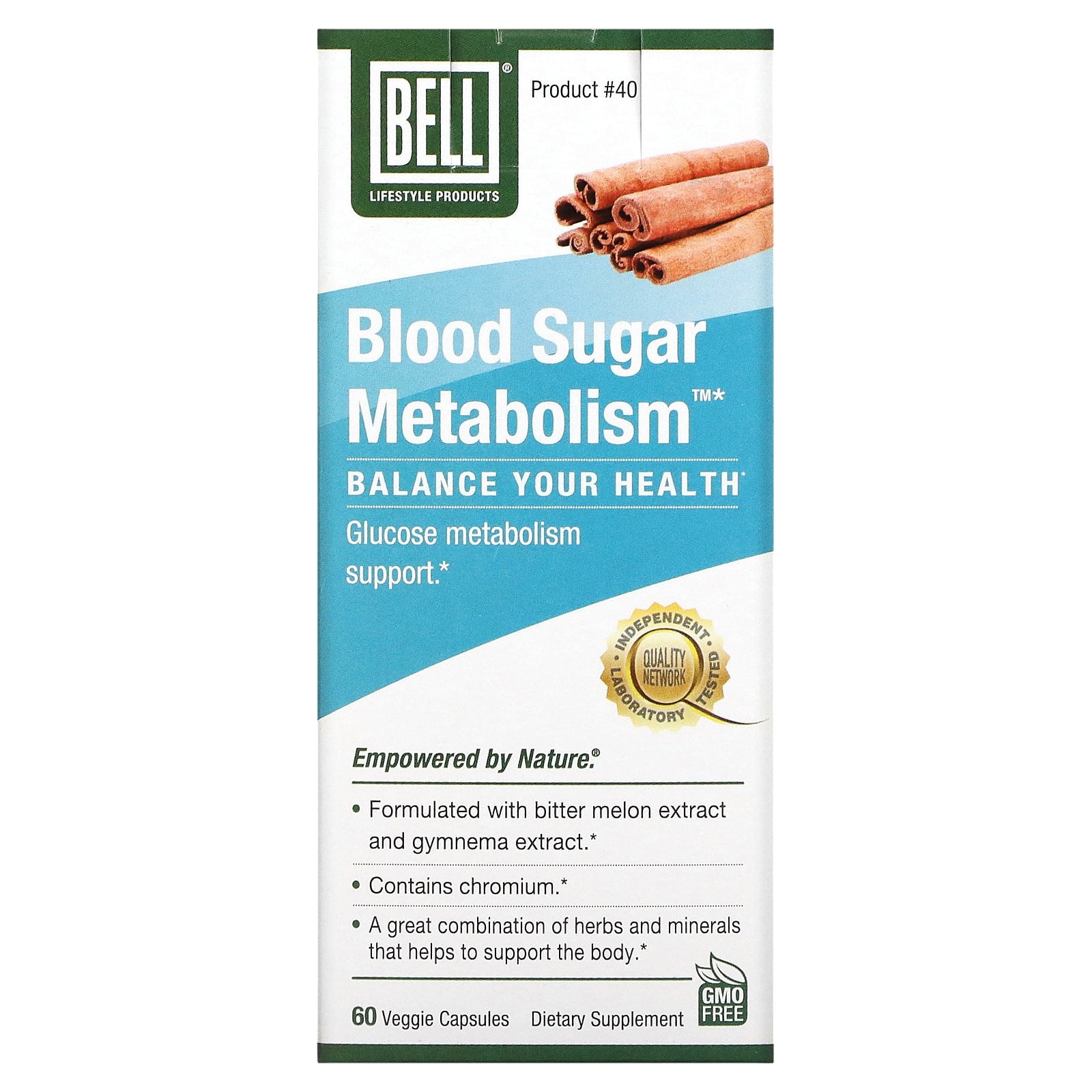 Blood Sugar Metabolism by Bell Lifestyle Products - 60 Capsules