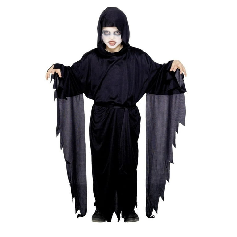 Screamer Ghost Robe Kids Black Screamer Ghost Robe Kids Black