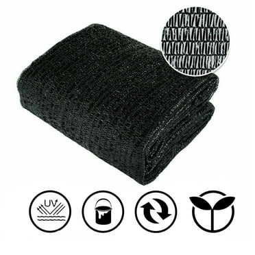 40% Black Shade Cloth, 10 x 10 FT Durable Mesh Tarp Resistant Garden Sun Shade Netting, Shading Antifreezing for Pergola, Greenhouse, Plants Growing, Chicken Coop