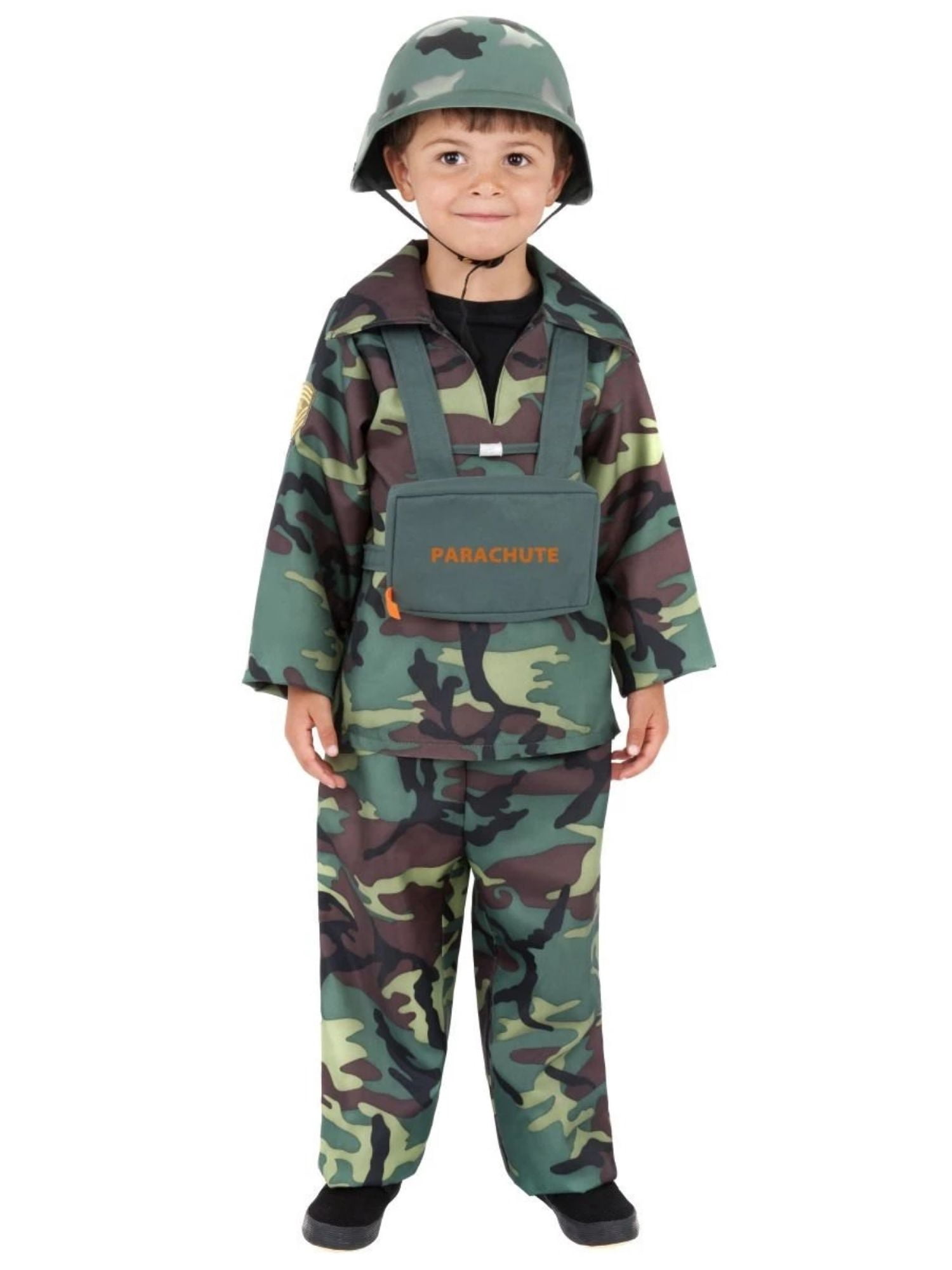Kodvinp Kids Army Costume Set - Green, Size Small, Includes Vest, Hat, Accessories For Role Play & Halloween - View #5