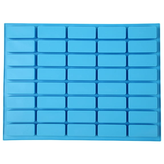 40 Cavity Narrow Rectangle Silicone Chocolate Molds Chocolate Bar Mold For Caramel Candy Truffles