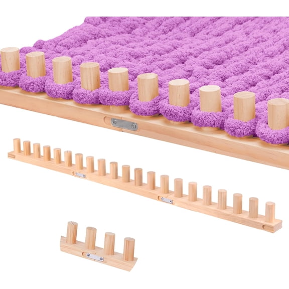 40 Chunky Knitting Blanket Loom - Customizable Knitting Looms - Adjustable Size & Portable Design Chunky Knit Blanket Loom - Beginner-Chunky Knitting for Beginners and Home Decoration