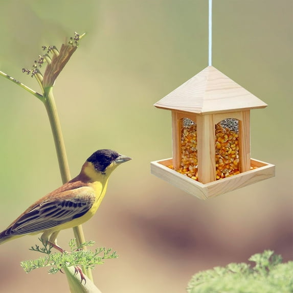 Up 40% off Clearance, InsCrazy Bird Feeder Outdoor Landscaping Feed Forest Bird Feeding Bird Feeder Feeding Suspension Automatic Bird Feeder Rainproof