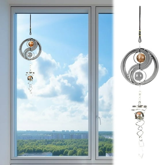 40% Off Clearance! Meiiso Hanging Window Wind Chime A, Wind Chimes Rotating Window Hanging Decor Wind Bells Home Ornament Yard For Home Garden Backyard Window Hanging Panel Ation