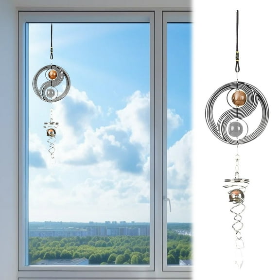 40% Off Clearance! Meiiso Hanging Window Wind Chime A, Wind Chimes Rotating Window Hanging Decor Wind Bells Home Ornament Yard For Home Garden Backyard Window Hanging Panel Ation