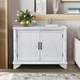 thumbnail image 1 of 40" Console Table With Storage,Modern Wood Accent Storage CabinetWith Adjustable Storage Shelf,Retro Entryway Table For Entryway Hallway Living Room Foyer, 1 of 8